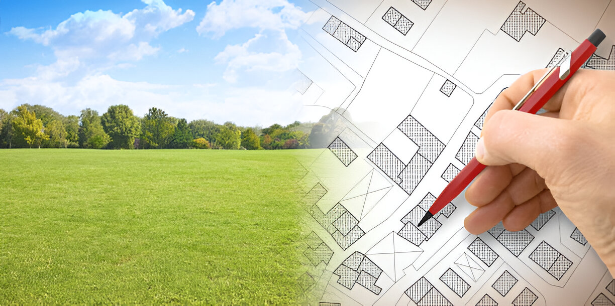 Real estate plot with Vastu orientation